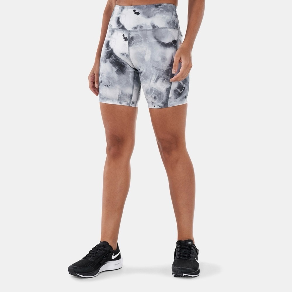 Nike Black and Gray Athletic Shorts with Moisture-Wicking Fabric